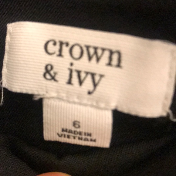 Crown & Ivy Dress slacks size 6 in black - Picture 3 of 4